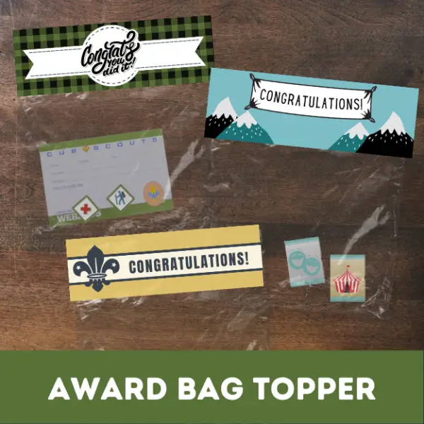 award bag topper