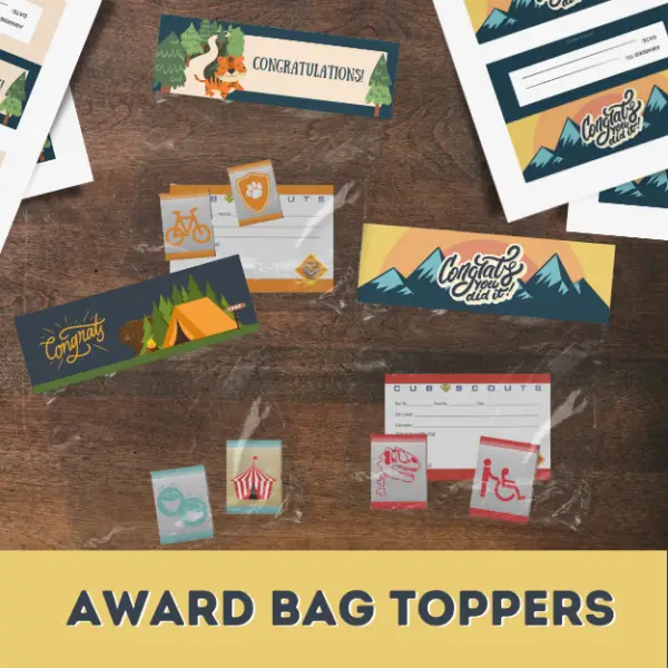 award bag topper
