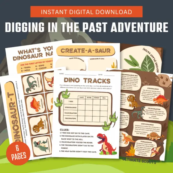 Digging In The Past Printable Set