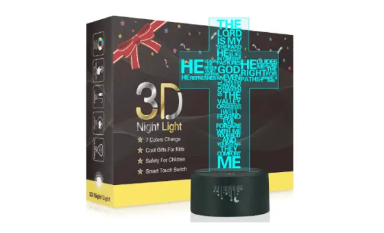 Cross #D Night Light