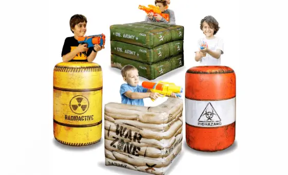 nerf inflatable game
