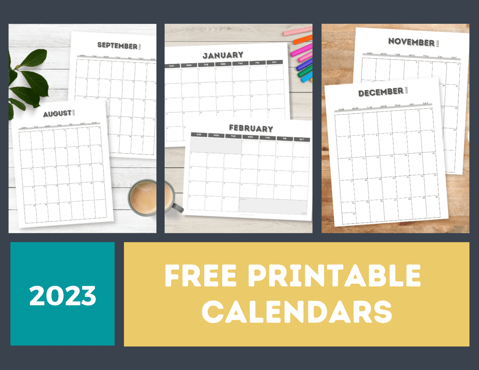 Free Printable 2023 Calendar