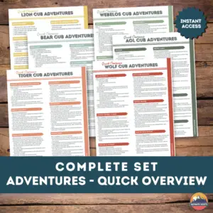 cub scout adventure quick overview complete set