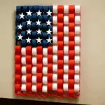 Paper Chain Flag - Patriotic Classroom Decor