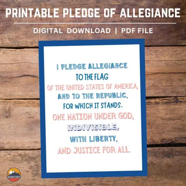 Pledge of Allegiance Printable - Colorful - Image 3