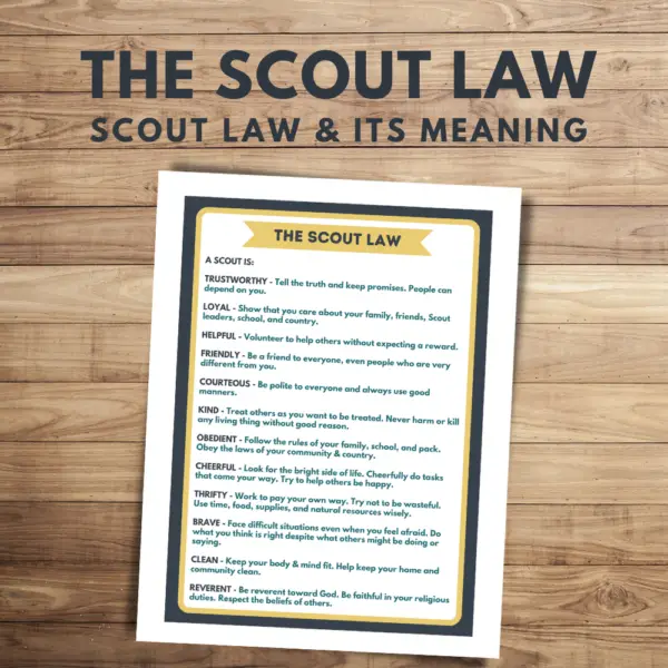 scout law printables
