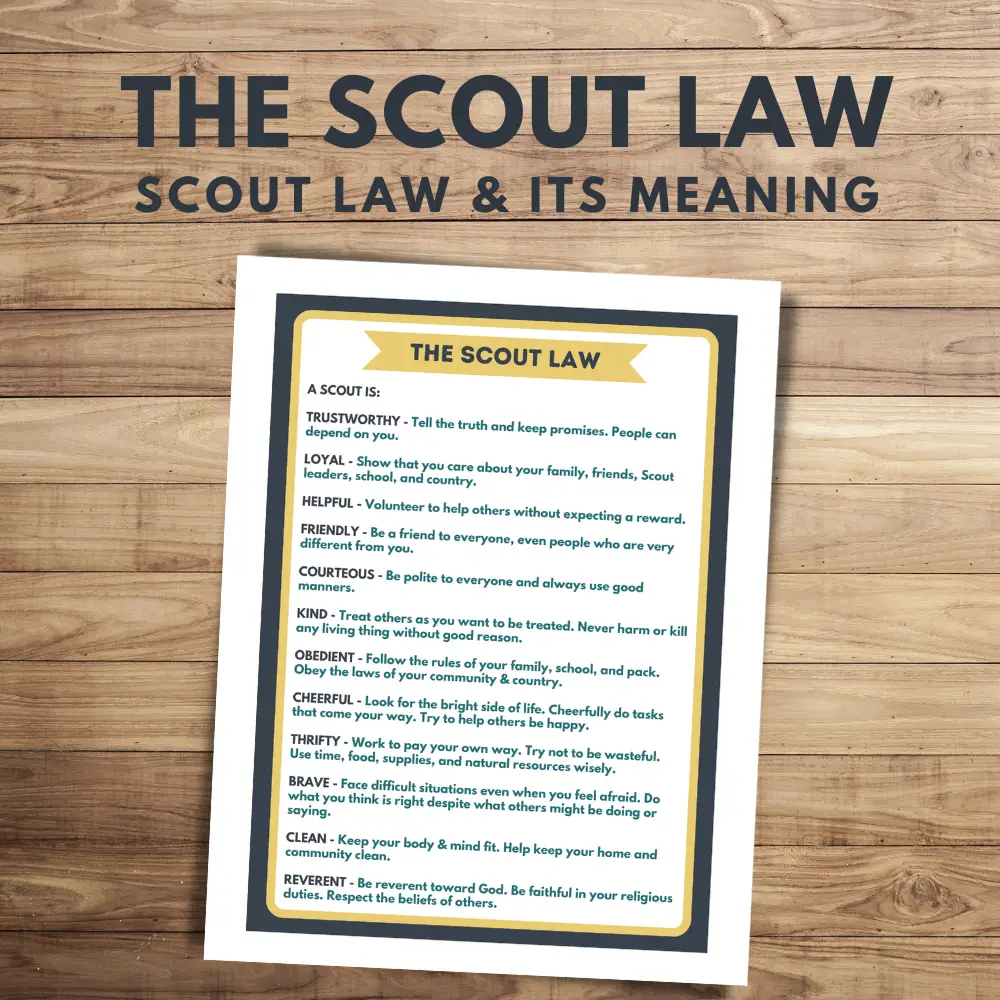 The Scout Law Worksheet Printables Ultimate Scouts