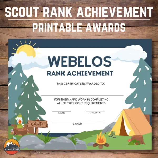 Scout Rank Achievement Awards