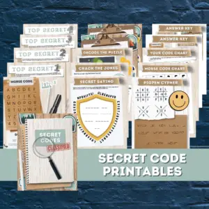 secret codes for kids worksheets