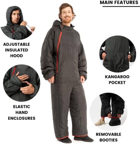 features of wearable sleeping bag