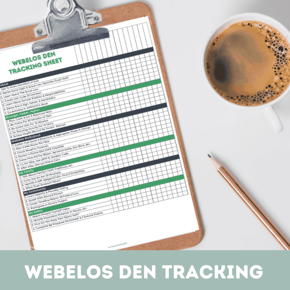 Complete Set Scout Den Tracking Checklists - Image 3